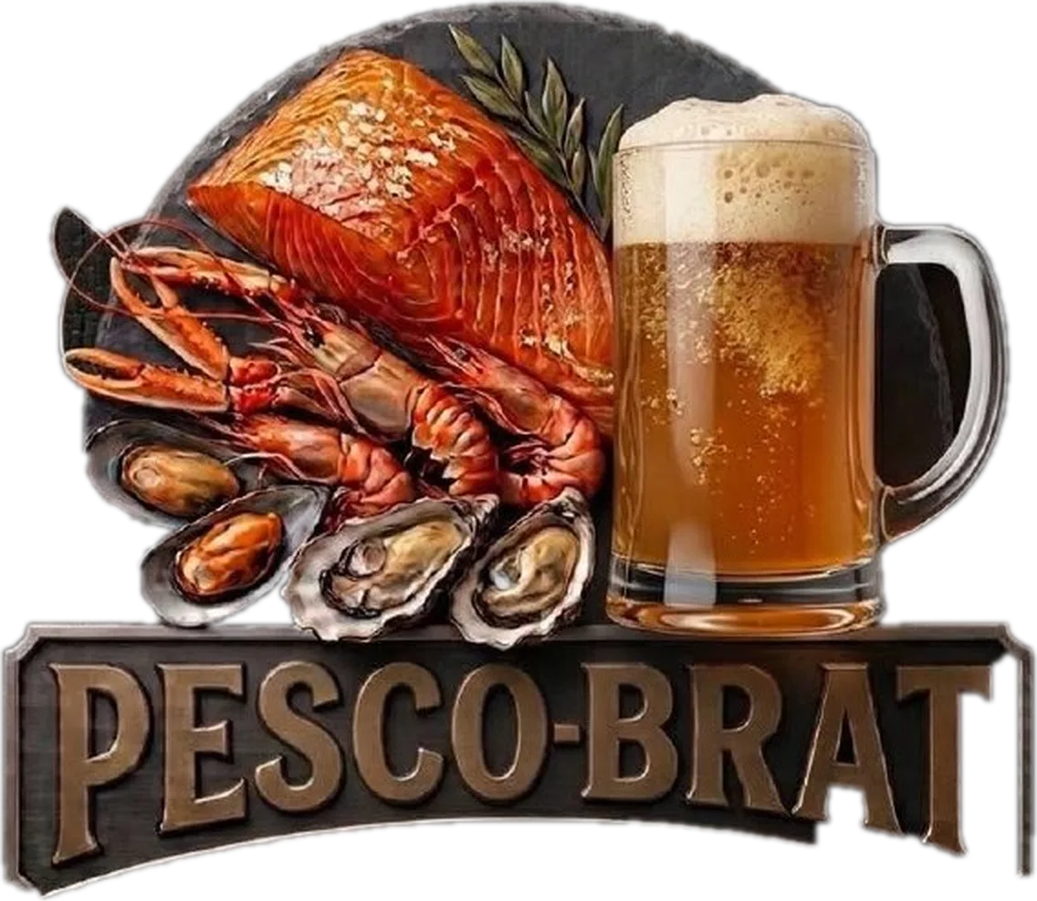 Pesco-Brat: somon afumat, creveți, midii, stridii și o halbă de bere